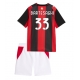 AC Milan Davide Bartesaghi #33 Replike Domaci Dres za djecu 2026-27 Kratak Rukav (+ Kratke hlače)